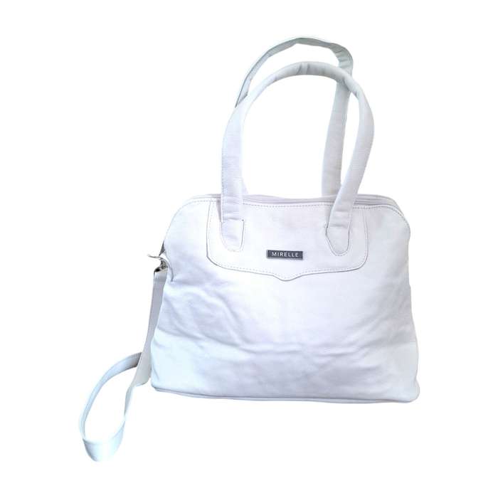 Tote Handbag With Protective Feet - Genuine Leather | MIRELLE
