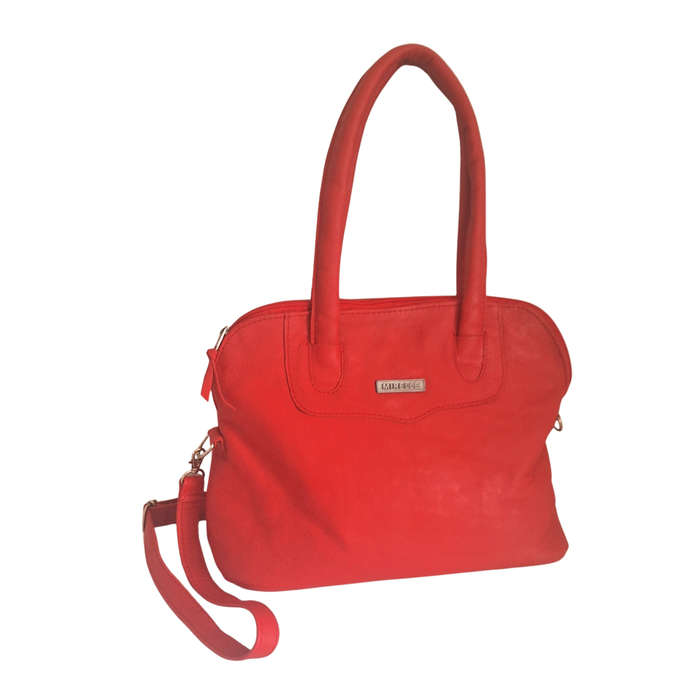 Tote Handbag With Protective Feet - Genuine Leather | MIRELLE
