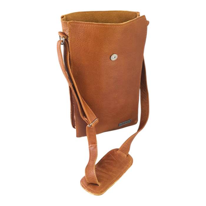 Genuine Leather 2 Bottle Sling Carrier Bag | MIRELLE