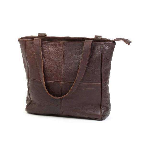 Mirelle Genuine Leather Classic Shopper Handbag