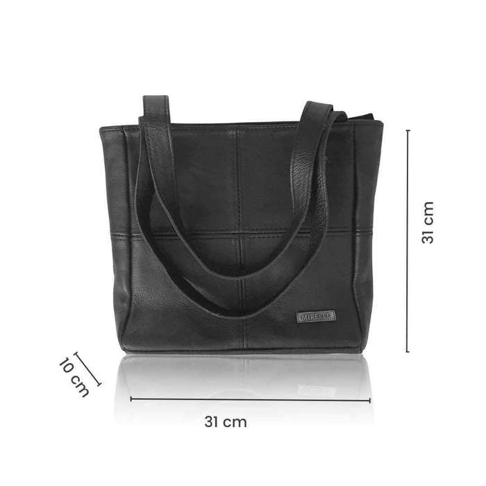 Mirelle Genuine Leather Classic Shopper Handbag