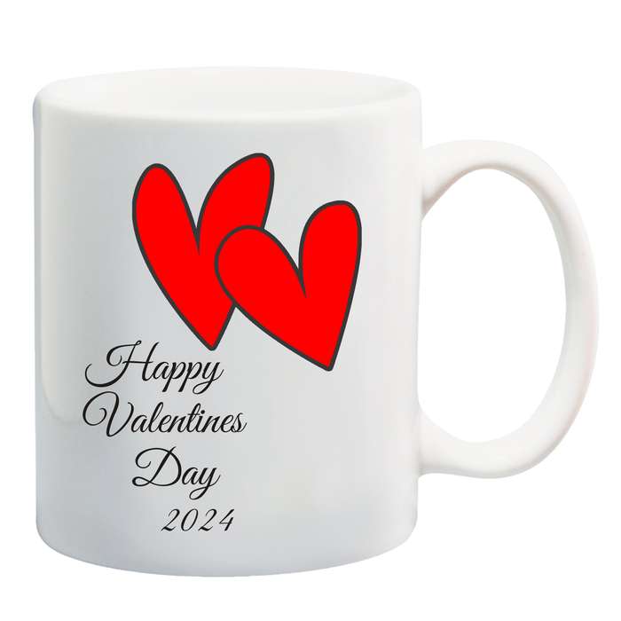 Happy Valentines Day Hearts mug