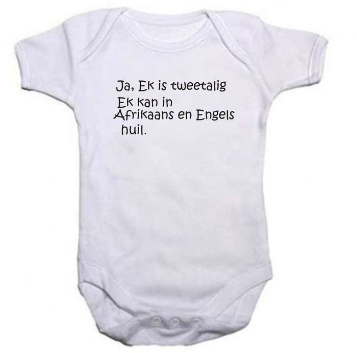 Ek is tweetalig   babygrow