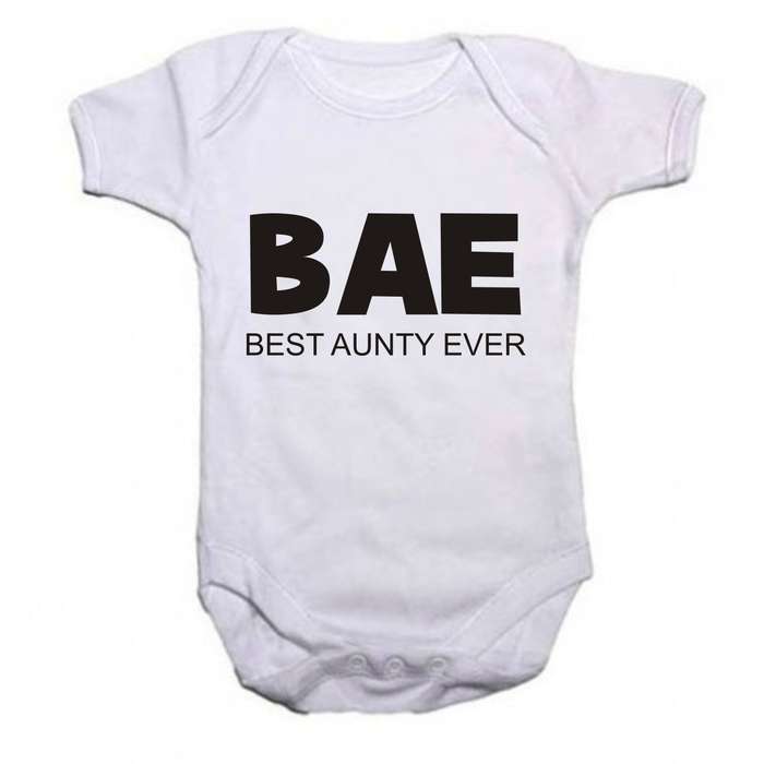 B A E  best aunty ever baby grow
