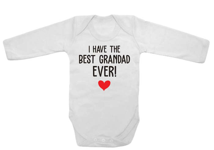 I have the best Grandad ever baby grow