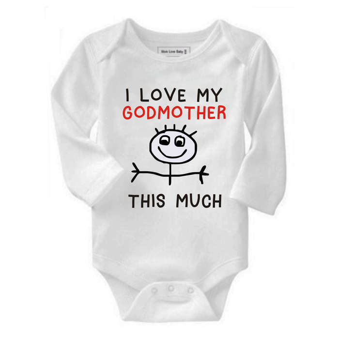 I love my Aunty/Godmother/Granny/Grandma/Mommy/Nana this much baby grow