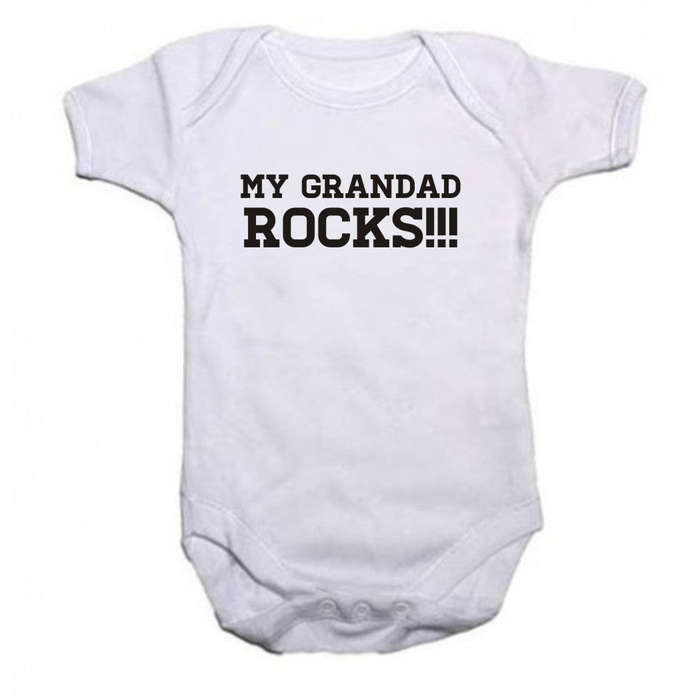 My Grandad/Granny Rocks baby grow