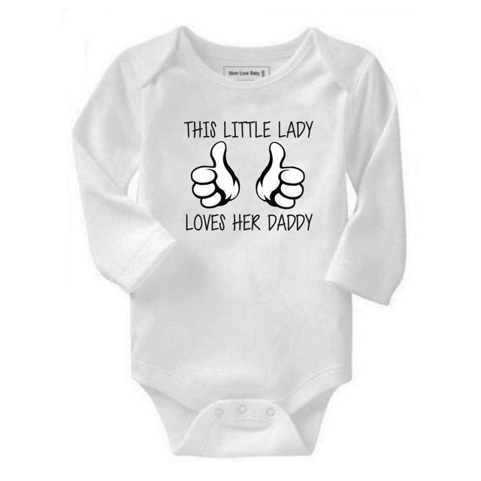 This Little Lady loves her Daddy baby grow