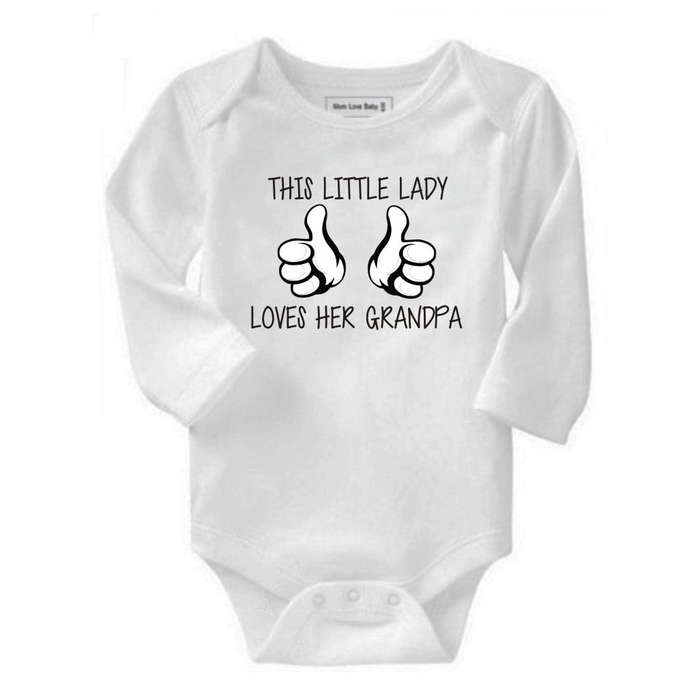 This little lady loves her Grandpa baby grow
