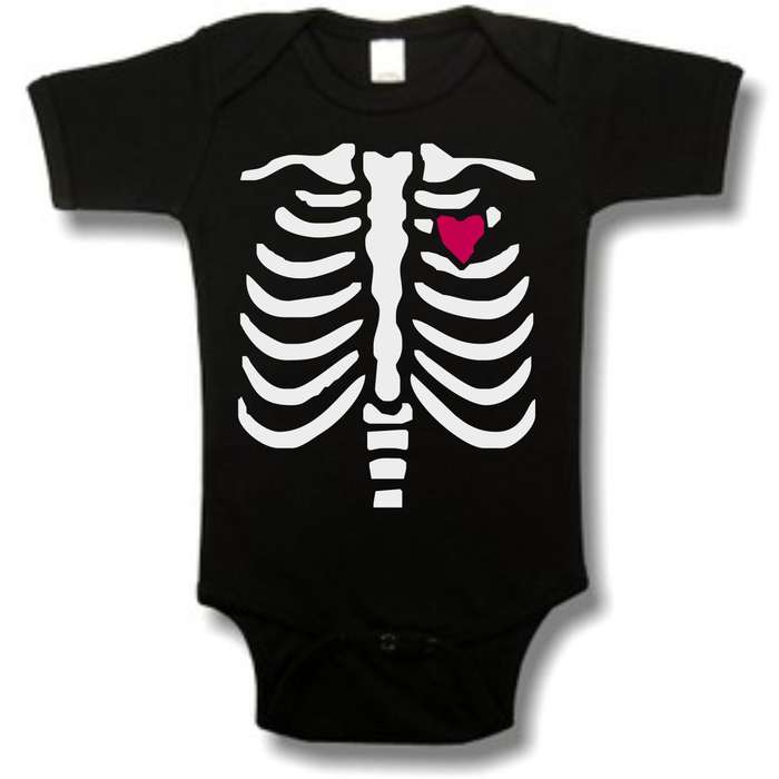 Halloween Bones Baby grow