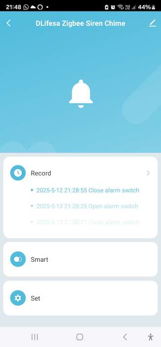 Smart Life Tuya Zigbee Siren Alarm / Chime Speaker | 90dB | 5V