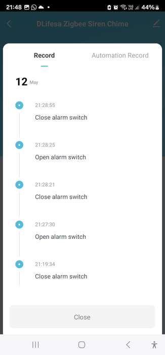 Smart Life Tuya Zigbee Siren Alarm / Chime Speaker | 90dB | 5V