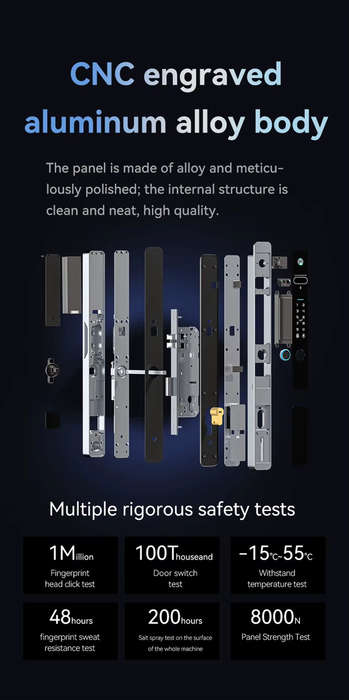 Smart Life Tuya WIFI Access Control Face Fingerprint Keypad Card Video Doorbell Intercom Handle Lock