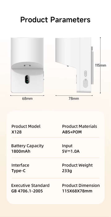 Electric Toothpaste Squeezer Dispenser | 5V Rechargeable | Fits Toothpaste Tube | Wall Mounted