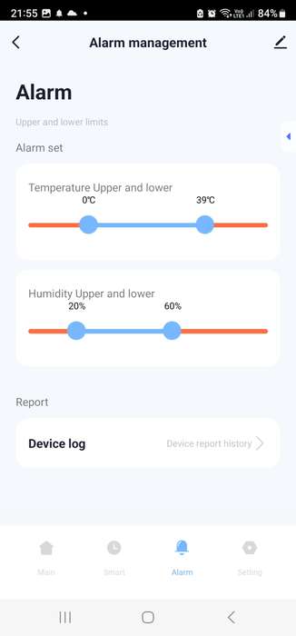 Smart Life Tuya Bluetooth Temperature & Humidity Sensor | 3V
