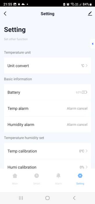 Smart Life Tuya Bluetooth Temperature & Humidity Sensor | 3V