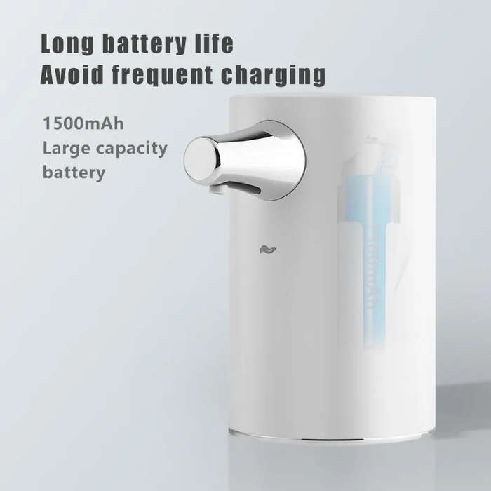 Electric Single Soap Gel Dispenser | 5V Rechargeable |  Fits on top of bottle (Blue)