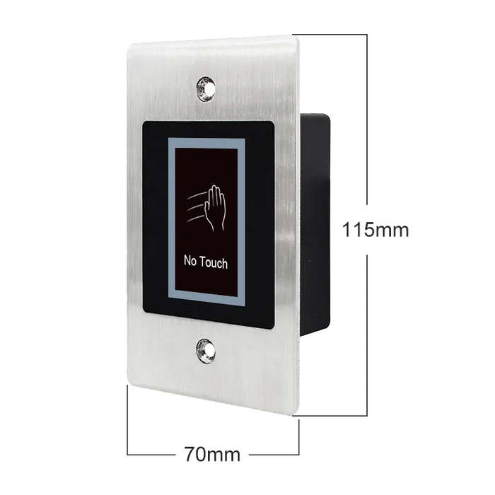 Access Control Embedded 12V Infrared No Touch Exit Button Door Release Button