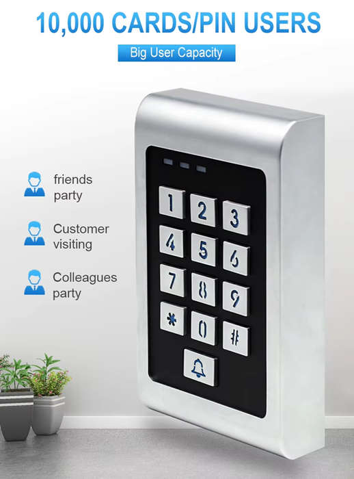 Smart Life Tuya WIFI Access Control 12V Keypad Card Doorbell for Door Gate Garage | IP66 Waterproof