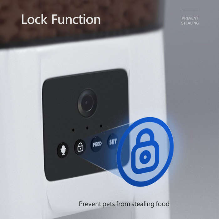Smart Life Tuya WIFI Pet Dog Cat Food Feeder w/ 1MP Camera | 4L | 5V