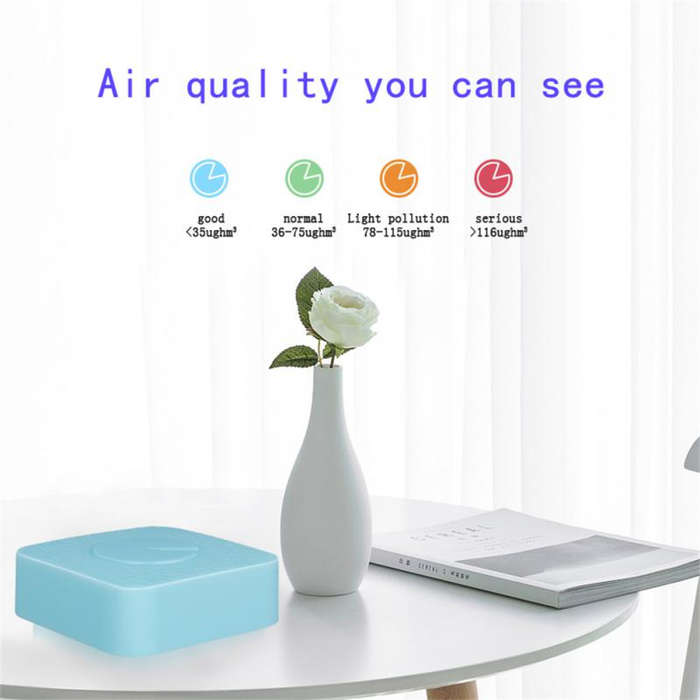 Smart Life Tuya WIFI Air Quality Monitor PM2.5 PM10 Temperature Humidity Sensor Detector