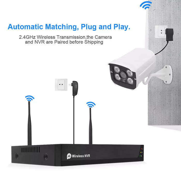 Smart Life Tuya NVR CCTV Camera Kit w/ 8 Outdoor Waterproof 3MP Cameras w/ 2-way Audio
