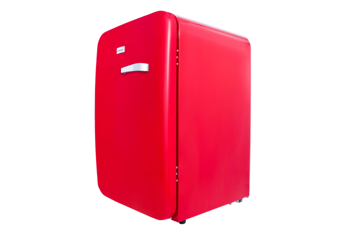 SnoMaster 115L Retro Under-Counter Beverage Cooler  Red