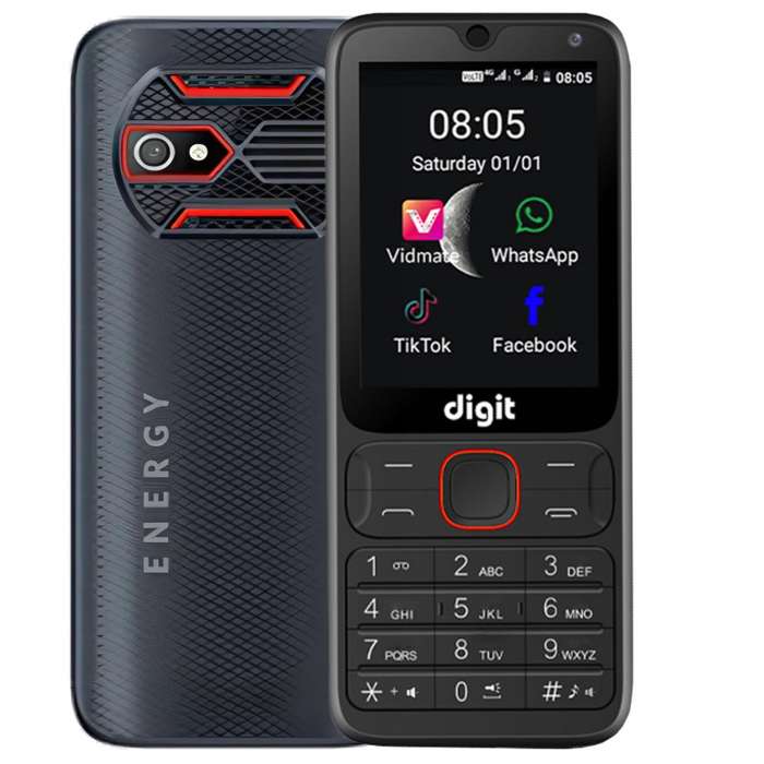 Digit Mobile Energy 4G LTE Smartphone - 2.8-inch Touchscreen, WhatsApp Enabled