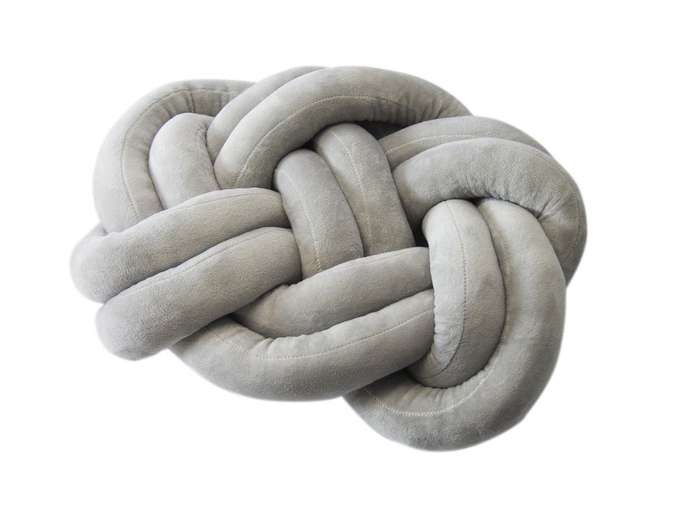 Nuovo - Knot Rectangle Pillow - Grey
