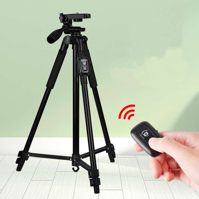 TRIPOD TRAVEL STAND FOR DSLR VIDEO CAMERA AND PHONE T-3208