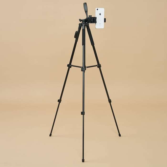 Tripod Stand with Phone Holder 3366-A Black
