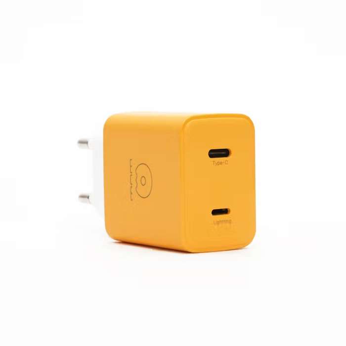FAST CHARGING 20W Dual Port Charging Block with Type-C to Lightning Cable