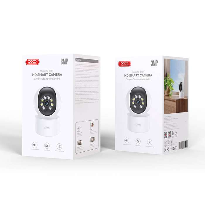 HD Smart Wifi Camera XO-CR01 Smart Treasure 300W Pixel Camera - White