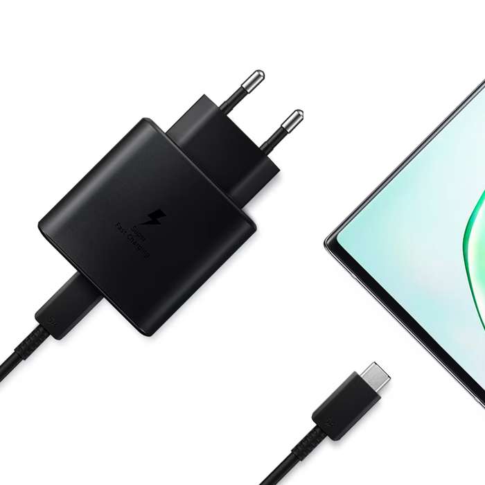 Type-C 45W PD Fast Charging Adapter Black for Samsung