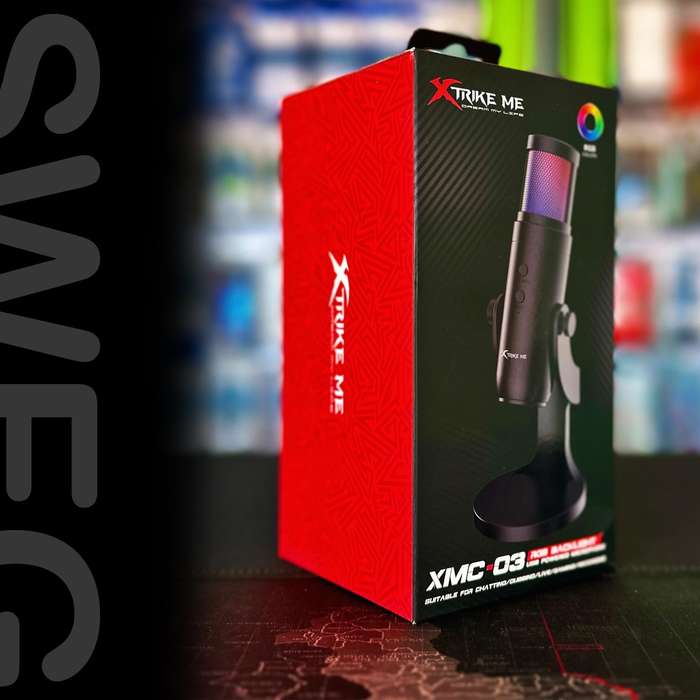 XTRIKE ME XMC-03 USB RGB Gaming Streaming Microphone For PC | Black