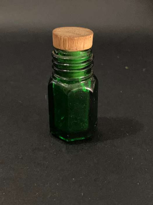 Green Bottle with Cork (Miniature, suitable for printer's tray)