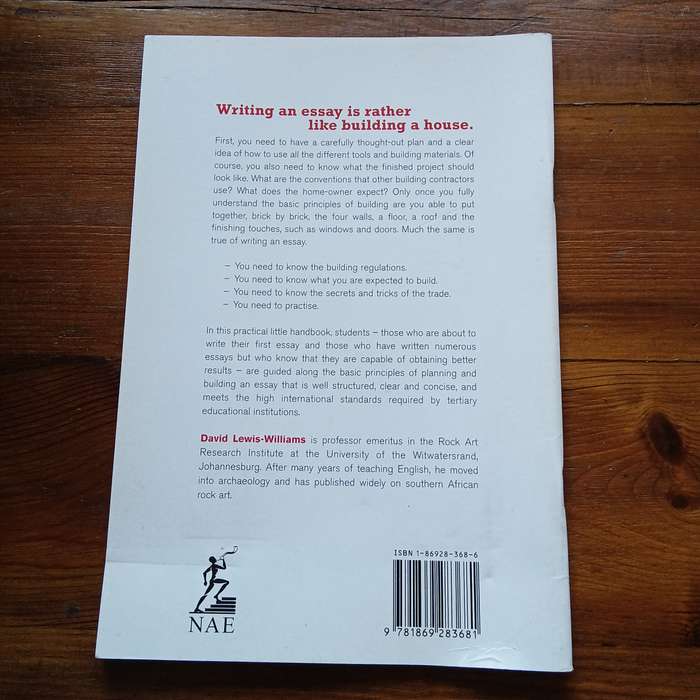 Building an Essay (JD Lewis-Williams)