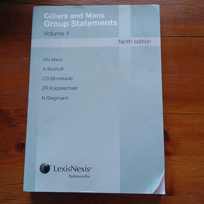 Cilliers and Mans Group Statements - Volume 1 - Ninth Edition (KN Mans et al.)
