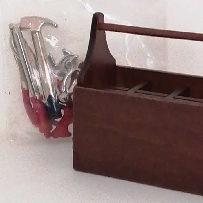 Tool Box with Tools (Miniature, suitable for Printer's Tray)