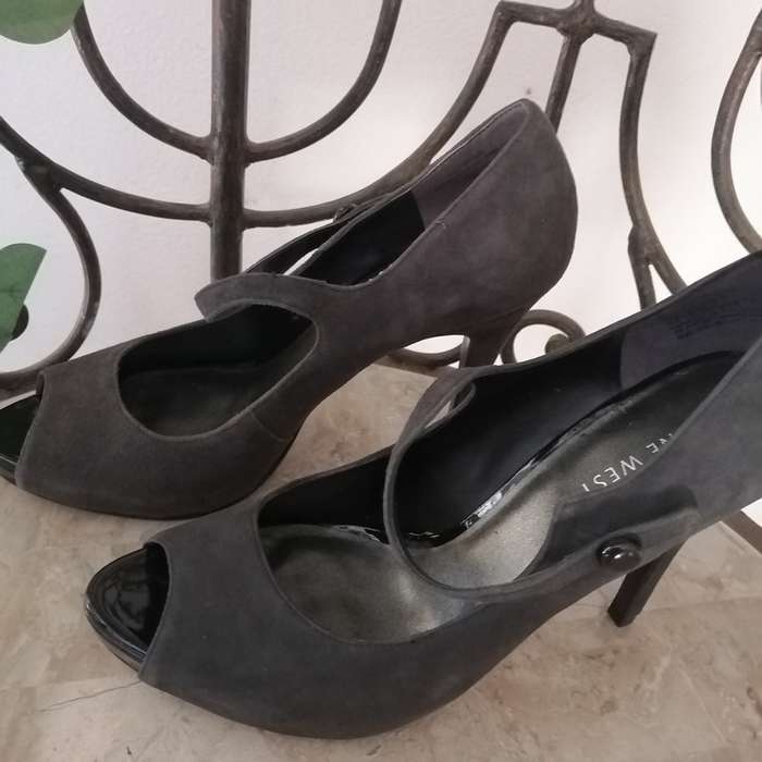 Shoes - Dark Grey Suede, Nine West