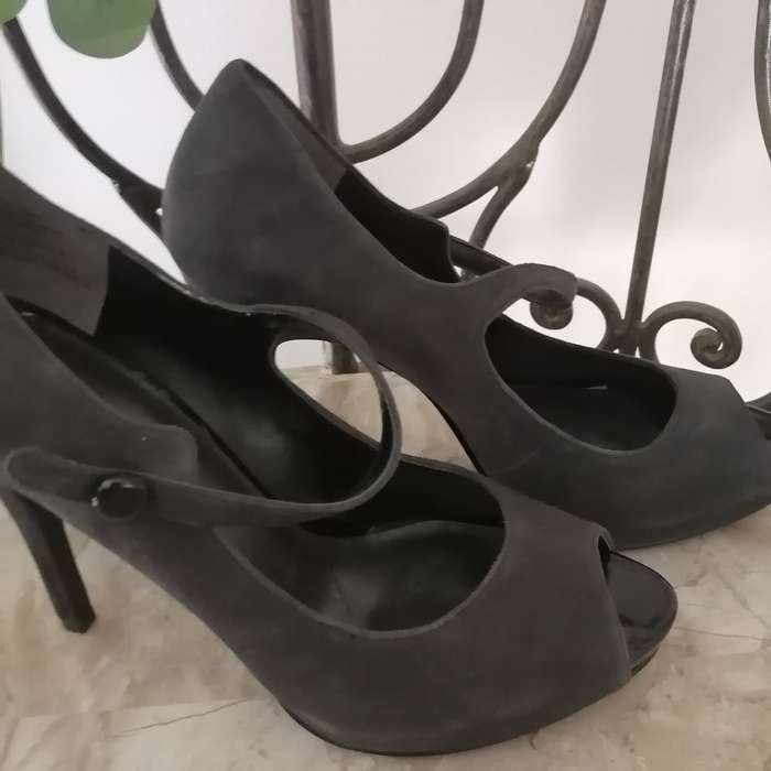 Shoes - Dark Grey Suede, Nine West