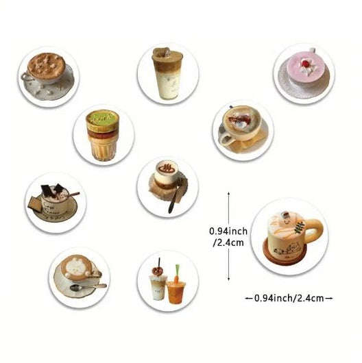 Coffee Lover Stickers (8 Designs)