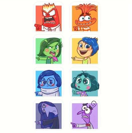 Brainstorm Squad Emotion Character Stickers