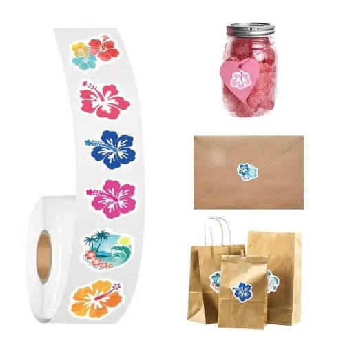 Hibiscus Flower Vinyl Stickers