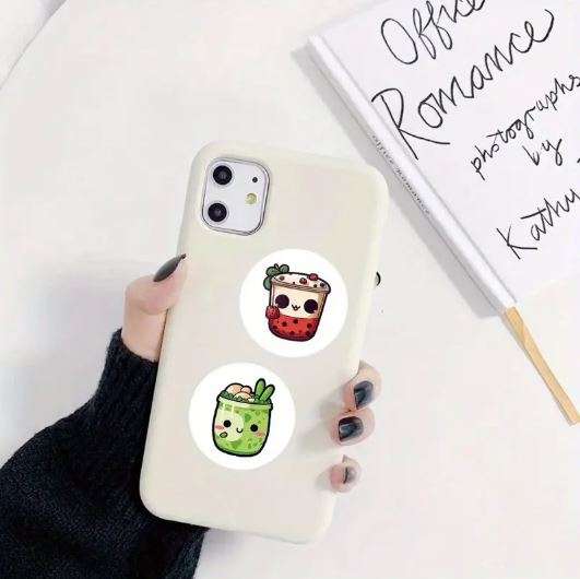 Kawaii Animal & Fruit Bubble Tea Stickers