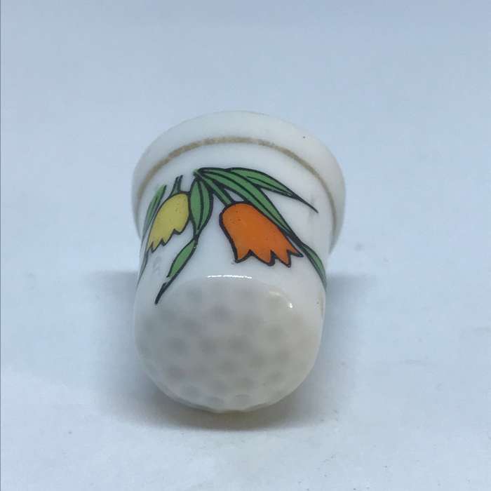 Thimble Porcelain (Tulips)