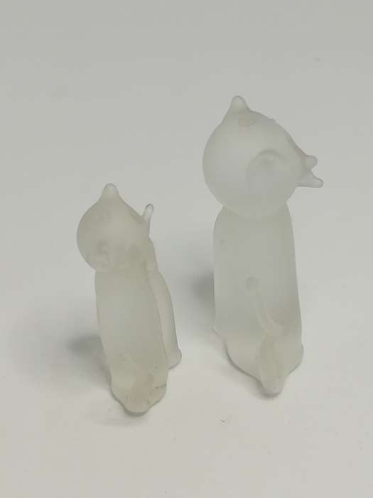 Miniature Glass Cat & Kitten (Miniature, suitable for printer's tray)