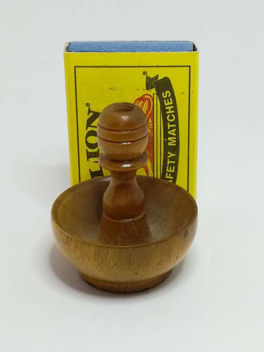 Miniature Wooden Brown Ring Holder (Miniature, suitable for printer's tray)