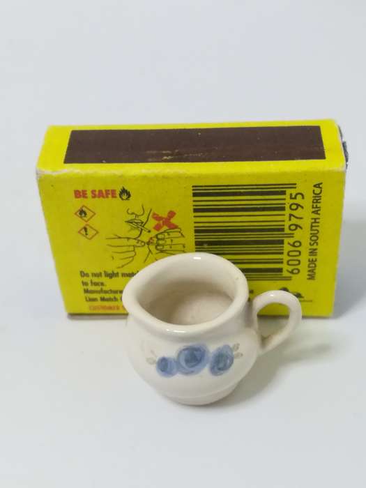Miniature Milk Jug White Ceramic (Miniature, suitable for printer's tray)