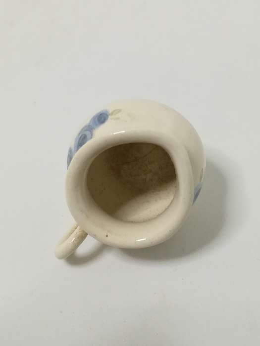 Miniature Milk Jug White Ceramic (Miniature, suitable for printer's tray)